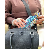 Donkere grijze U.S. Polo Assn handbag met logo, ideaal voor Draagtas -design